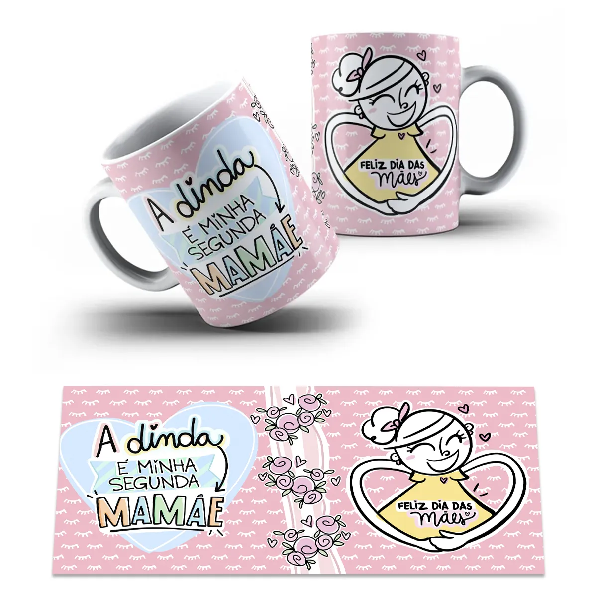 Caneca A dinda é minha segunda mamãe - Imagem 3