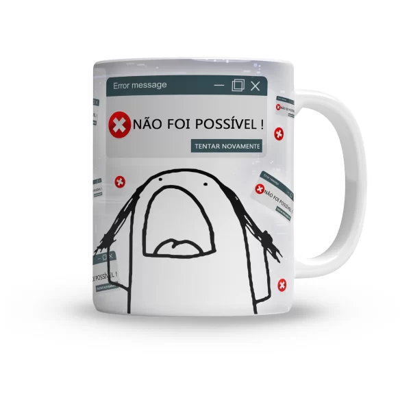Caneca Por favor aguarde instalando minha paciência - Image 2