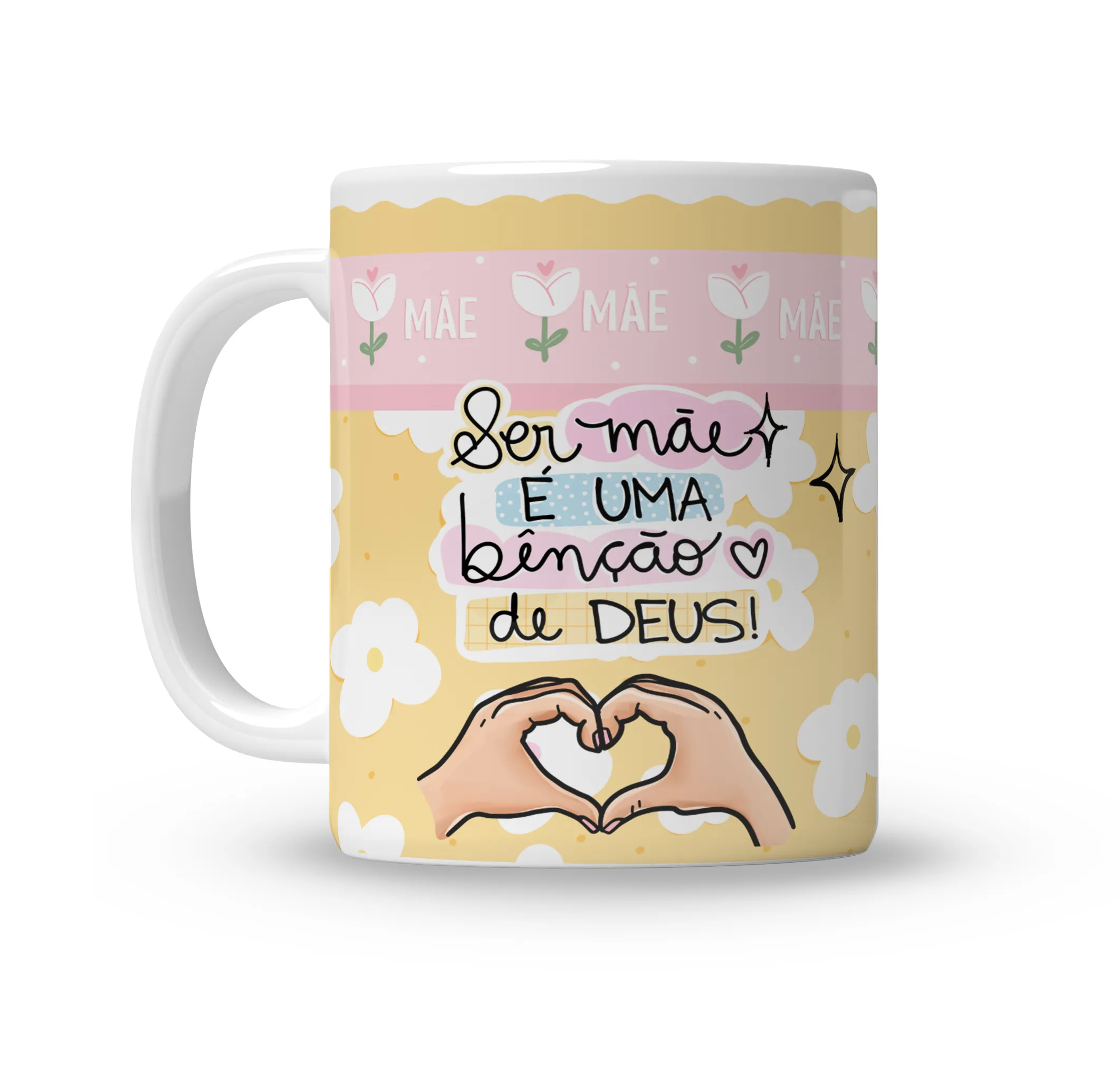 Caneca Ser Mãe é uma bênção de Deus