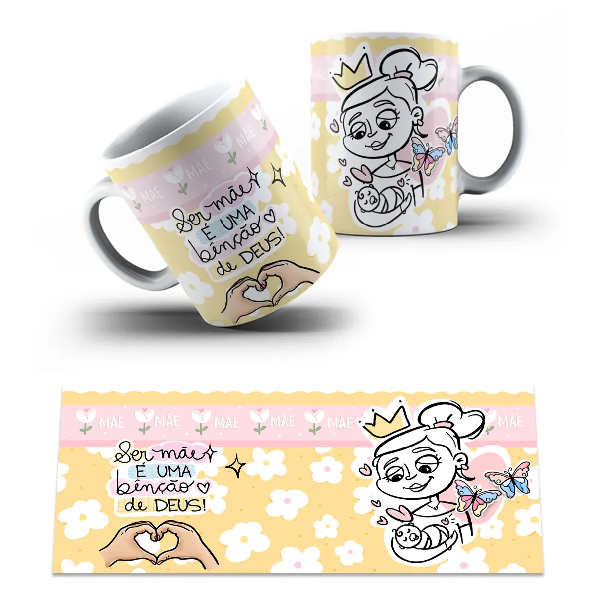 Caneca Ser Mãe é uma bênção de Deus - Imagem 3